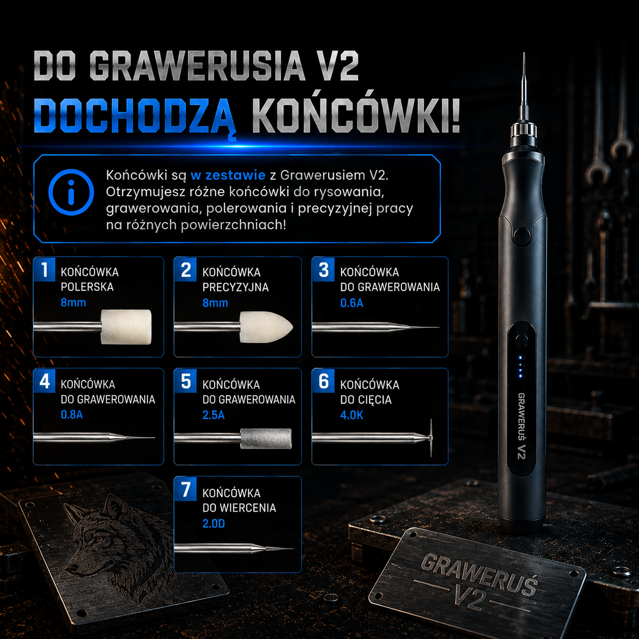 Graweruś v2 - Twój przenośny długopis do grawerowania!