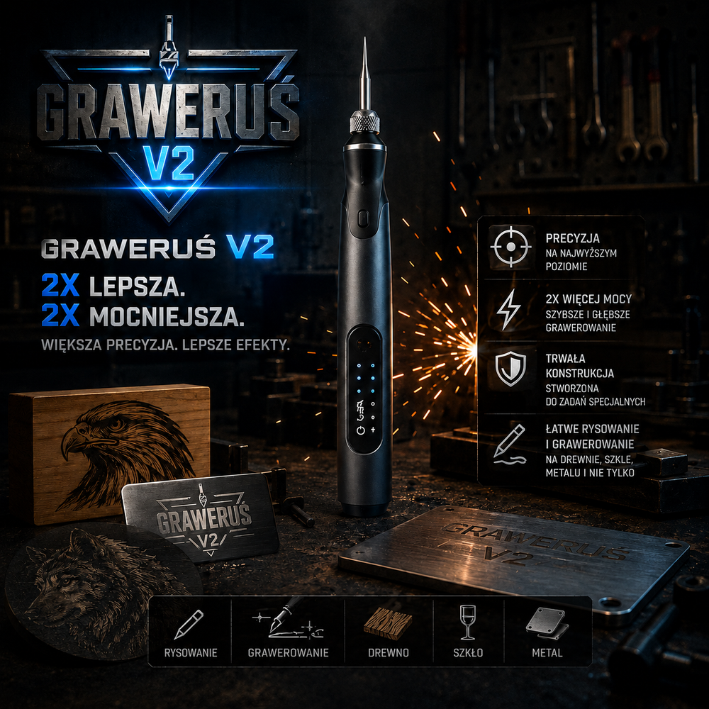 Graweruś v2 - Twój przenośny długopis do grawerowania!