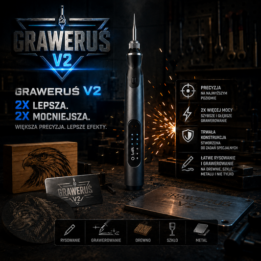 Graweruś v2 - Twój przenośny długopis do grawerowania!